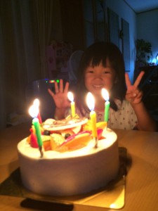娘５歳の誕生日